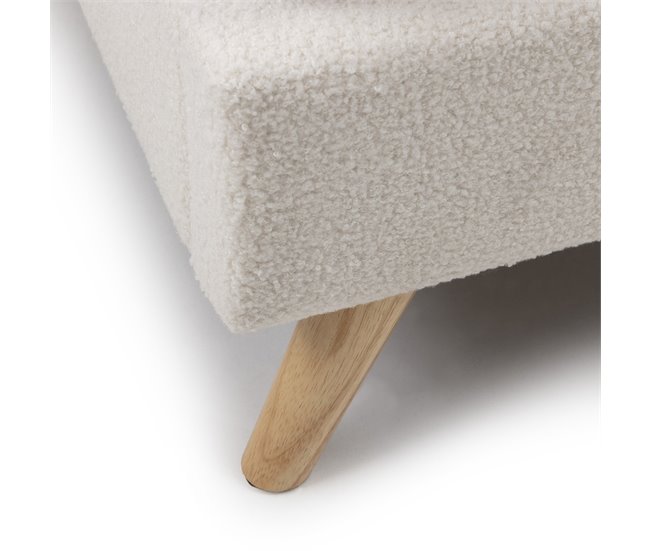 Estructura de cama tapizada Niebla 90x190 Beige