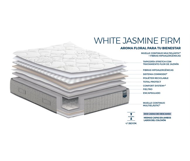 Colchón WHITE JASMINE FIRM Multielastic Flex 