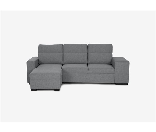 Sofá cama de 2 plazas ENZO color gris incluye 2 cojines - Conforama