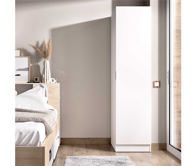 Armario Essen 1 puerta diseño personalizable Blanco