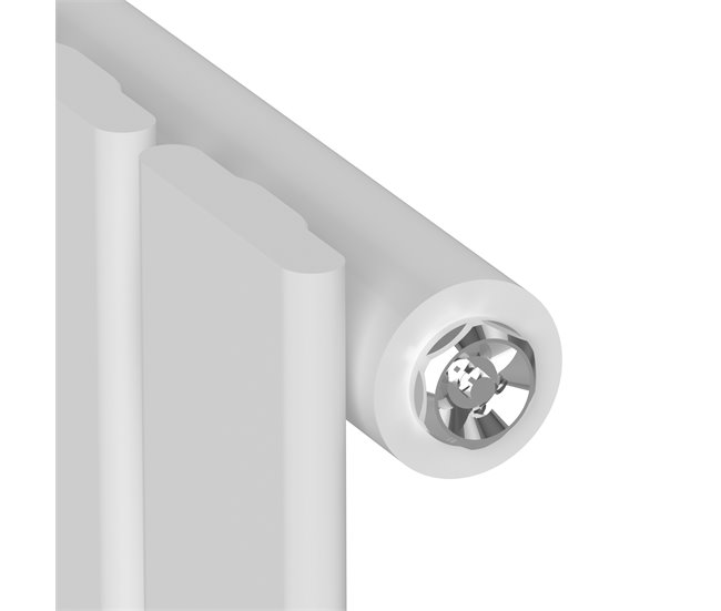 Radiador de panel Nore de Diseño monocapa plano acero Blanco