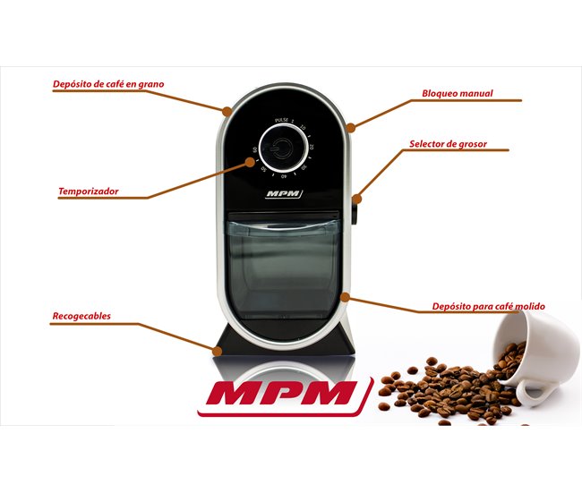 Molinillo de café MPM MMK-05 Negro