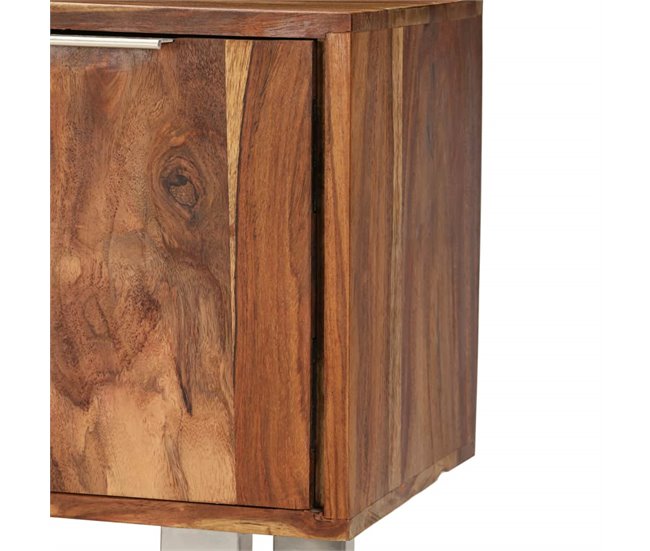 Mueble TV madera de sheesham acabado miel compartimentos 2502161 Marron