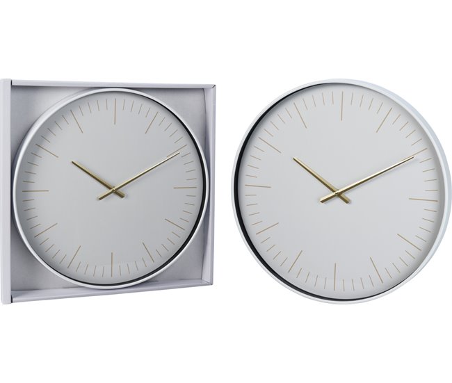 Reloj pared OURO 50x4 cm Blanco