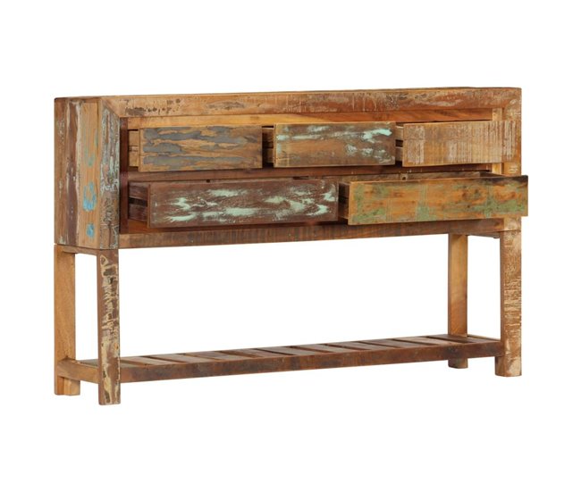 Aparador mesa sola madera maciza reciclada 4402172 Marron