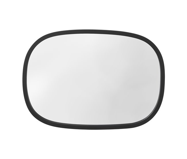 Espejo de Pared Copertino Ovalado [en.casa] Negro