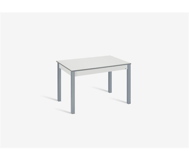 Mesa de cocina extensible B-EXTENS 110(160)x70 Blanca Blanco/ Gris