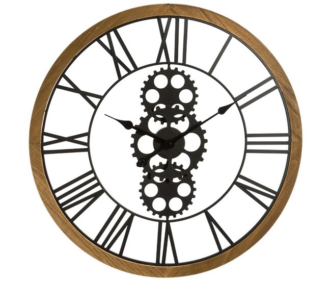 Reloj Mecánico  Retro Negro