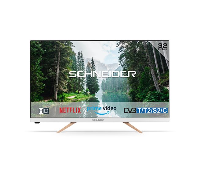 Televisor SMART HD 32" 3xHDMI, 2xUSB, DVB SC-32S1FJORD Blanco