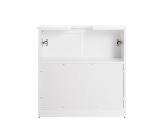 Mueble Para Debajo Del Lavabo SoBuy BZR108-W con 2 puertas Blanco