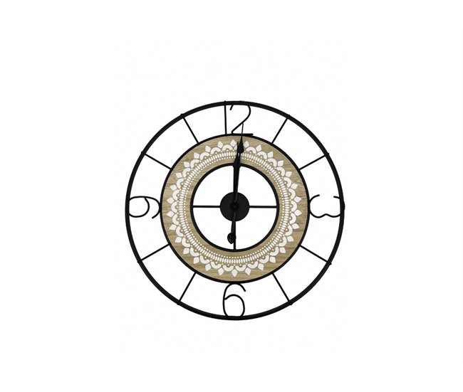 Reloj de pared JENELLE marca Conforama Negro/ Madera