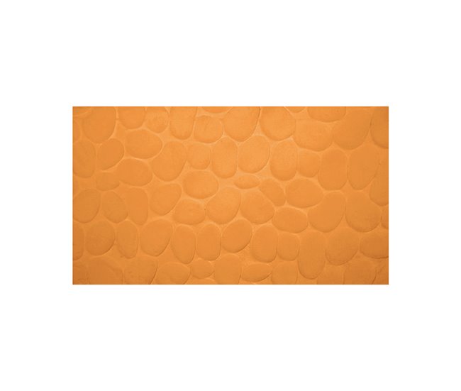 Alfombra de Baño con efecto piedras 60x40 Naranja