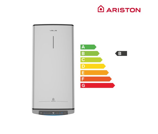 Termo eléctrico Ariston, Velis Tech Dry Wifi 80L, Multipoisicion Gris