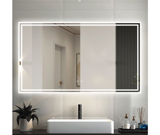Espejo de baño LED＋Bluetooth＋Antivaho 80x160 Natural