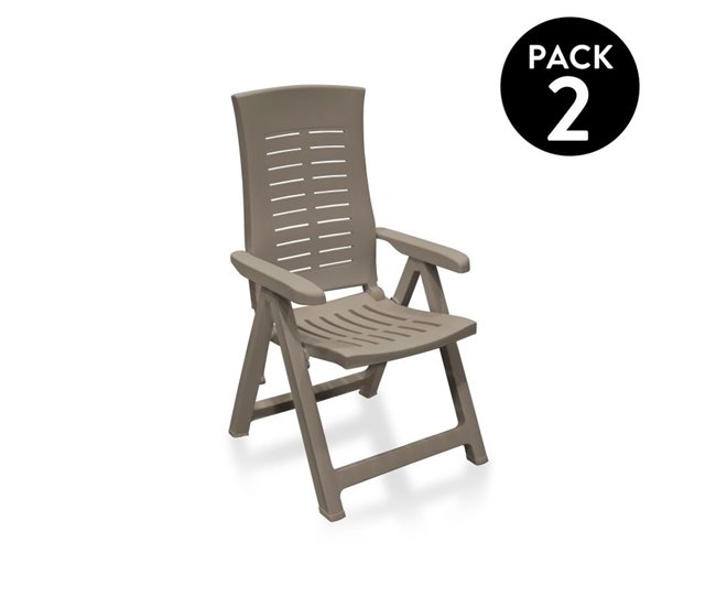 Pack 2 sillones exterior Makani Beige