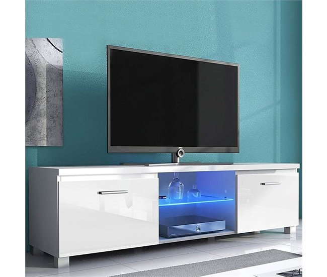 Mueble de TV LED 150 Blanco