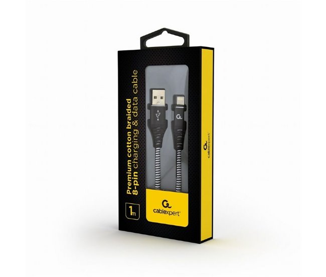 Cable USB a Lightning CC-USB2B-AMLM-1M-BW Negro