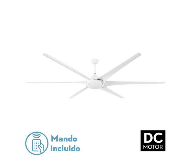 Ventilador De Techo Metal Serie Moncayo Blanco