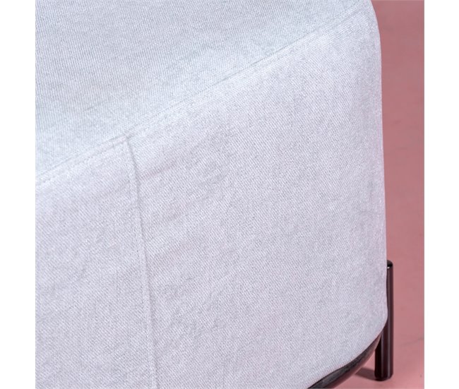Reposapiés de 2 plazas para el sofá de diseño minimalista - Clair Azul