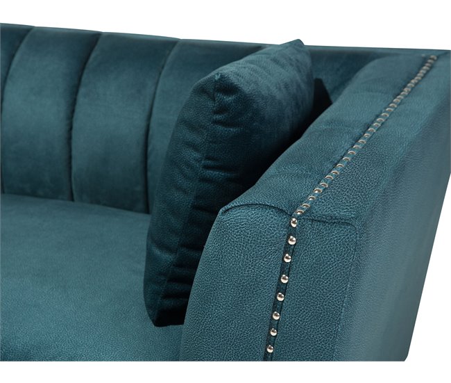 Beliani Conjunto de sofás GAULA Azul/ Verde
