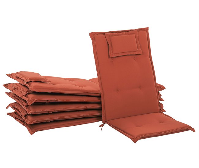 Beliani Cojines de asiento TOSCANA 50x45 Rojo