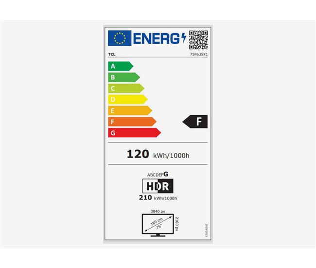 Televisor 75 pulgadas TCL 75P635 SMART Gris Oscuro