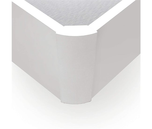 Canapé Abatible de Gran Capacidad Tapa tapizada en 3D Transpirable 135x190 Blanco