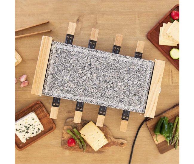 Raclette de madera Cheese&Grill 8600 Wood AllStone Cecotec Gris