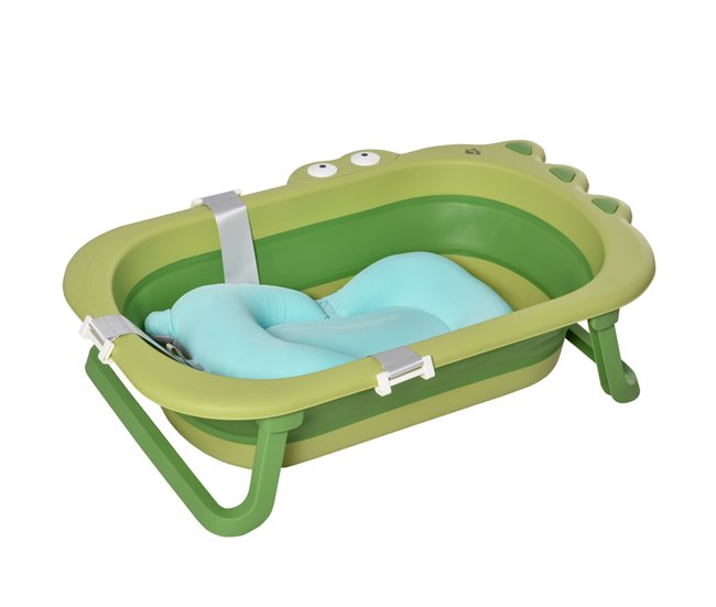 Bañera Plegable para Bebé HOMCOM 400-018 Verde