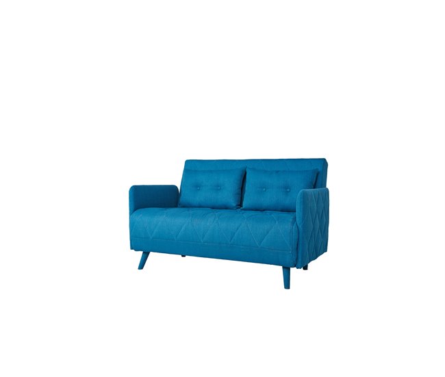 Sofá cama HOME en tela Azul