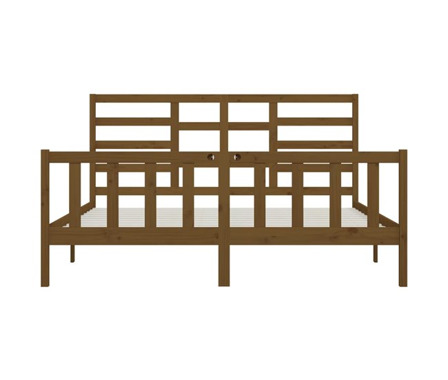 Estructura de cama de madera maciza blanca 180x200 cm - referencia  Mqm-3101234