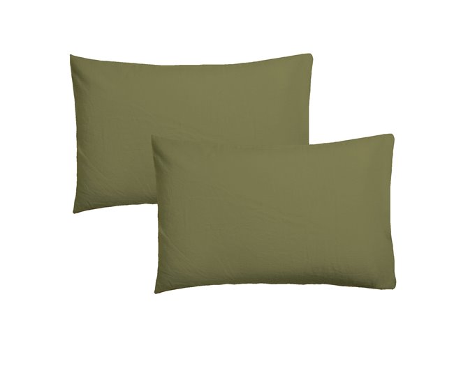 Funda almohada Liso Verde