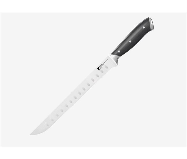 Cuchillo jamonero marca MASTERPRO 25cm Negro/ Inox