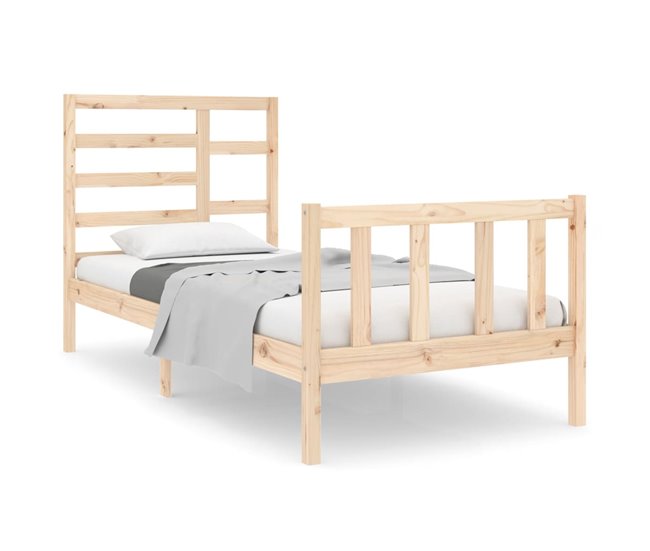 Estructura de cama 90x190 Marron