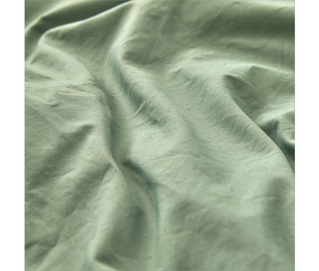 Funda nórdica 100% algodón percal orgánico LISO Verde