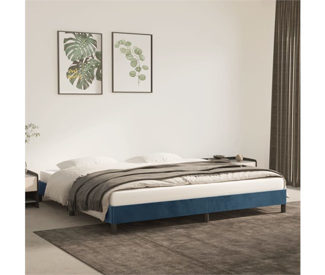 Estructura de cama 200x200 Azul
