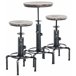 Set de mesa & 2 sillas de bar Lynton en estilo industrial Plata