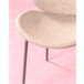 Lote de 4 sillas vintage tapizadas en polipiel - Slice Beige