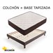 Pack Colchon + Base Tapizada Descansin | Base tapizada silenciosa 
