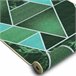 Alfombra antideslizante TRÓJKĄTY triángulos 110x520 Verde