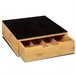 Acomoda Textil – Porta Cápsulas de Bambú de 4 Compartimentos. Negro
