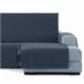 Vipalia Protector Cubre Sofá Chaise Longue Liso Modelo Chenilla Azul Marino