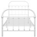 Estructura de cama metal 90x200 Blanco