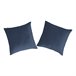 2 Fundas de almohada de algodón CASUAL 80x80 Azul