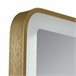 Espejo de pared con LED Pescara para baño IP65 con antivaho lupa 50x4 Dorado