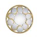 Espejo Circular Cristal Serie Zendaya Dorado