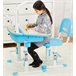 Escritorio y silla - SMART - ajustable escritorio con cajón para niños ergonómico 70x54 Azul