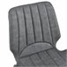 Set de 4x sillas de comedor Pohorje cuero sintético y metal Gris Oscuro