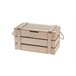Caja deco KRISTIN madera natural Marron
