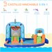 Castillo Hinchable Outsunny 342-052V90 Multicolor